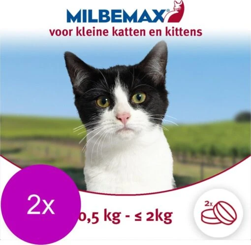 Elanco Milbemax Kitten & Kat - Anti Wormenmiddel - 2 X 2 Tab 0.5 Tot 2 Kg -Huisdier Verkoop 1200x1170 13