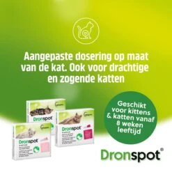 Dronspot Spot On Ontwormingsmiddel Voor Middelgrote Katten (2,5 Kg - 5 Kg) 2 Pipetten -Huisdier Verkoop 1200x1200 1820