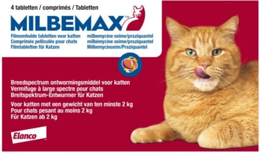 Milbemax Ontworming Tabletten Grote Kat 2 - 12 Kg 2 X 2 Tabletten -Huisdier Verkoop 1200x706 5