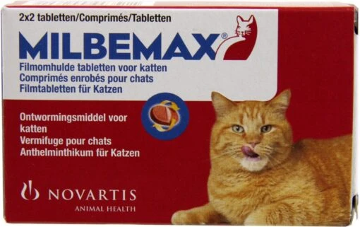 Milbemax Ontworming Tabletten Grote Kat 2 - 12 Kg 2 X 2 Tabletten -Huisdier Verkoop 1200x756 3