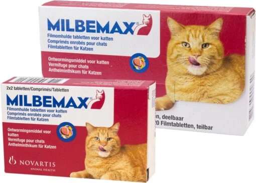 Milbemax Ontworming Tabletten Grote Kat 2 - 12 Kg 2 X 2 Tabletten -Huisdier Verkoop 1200x860 2