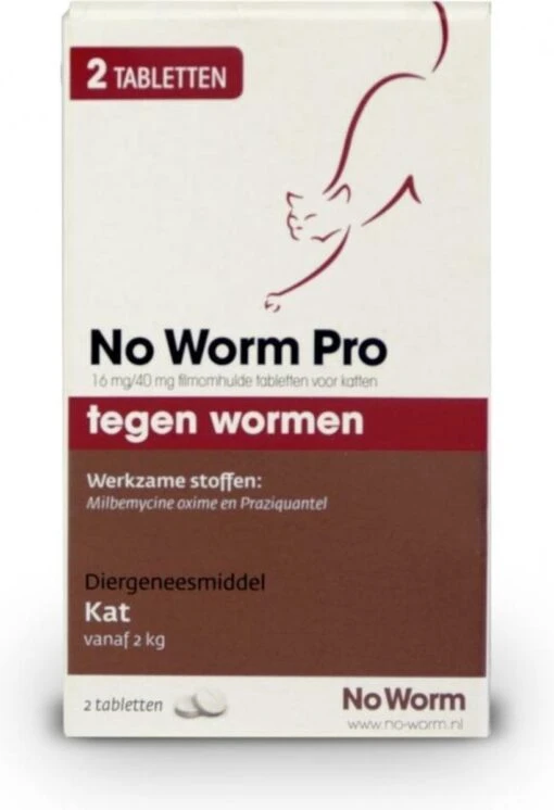 Exil No Worm Pro - Kat - 2 Tabletten -Huisdier Verkoop 820x1200 6