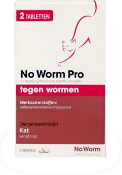 Exil No Worm Pro - Kat - 2 Tabletten -Huisdier Verkoop 837x1200 2