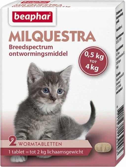 Beaphar Milquestra Kleine Kat/kitten - 0,5 Tot 4 Kg - 2 Tabletten -Huisdier Verkoop 906x1200 5