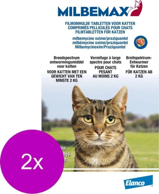 Elanco Milbemax Kat - Anti Wormenmiddel - 2 X 2 Tab 2-8kg -Huisdier Verkoop 985x1200 5